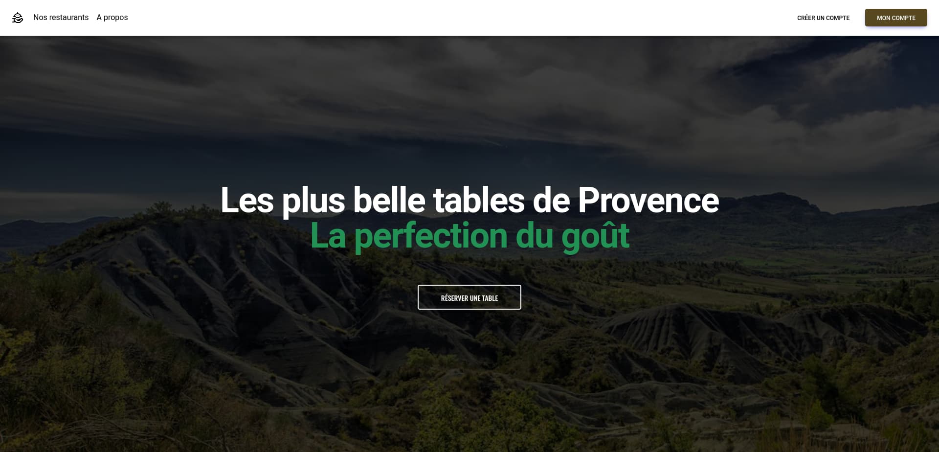 Page d'accueil