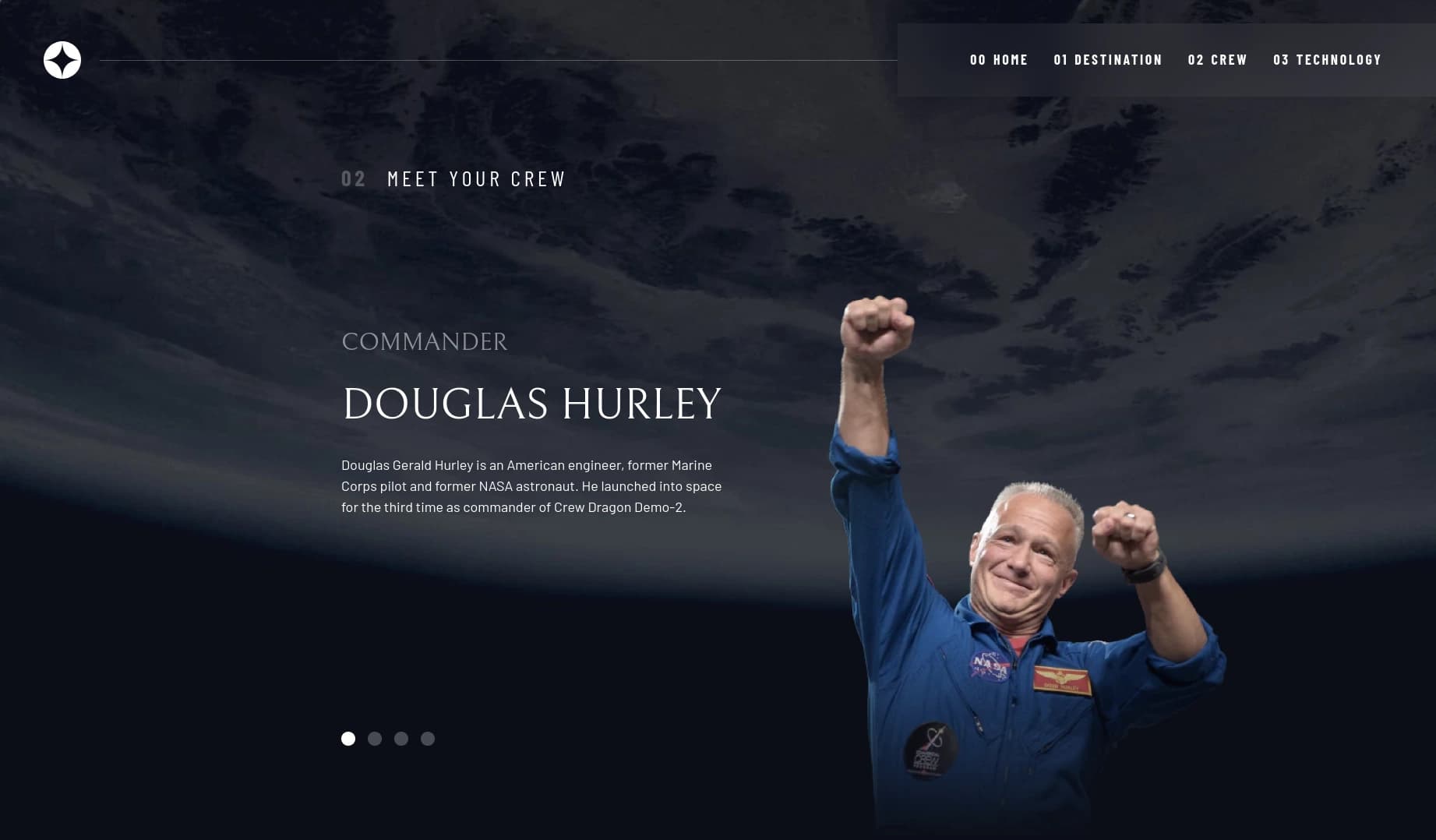 Space Tourism — maquette Frontend Mentor
